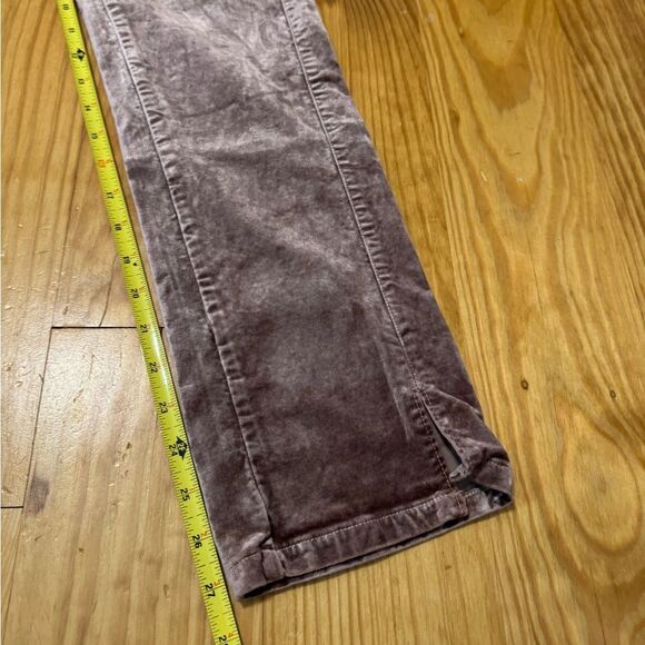 Paige Womens Cindy Straight in Warm Suede Velvet 28 Grunge Boho $219 - Picture 7 of 14